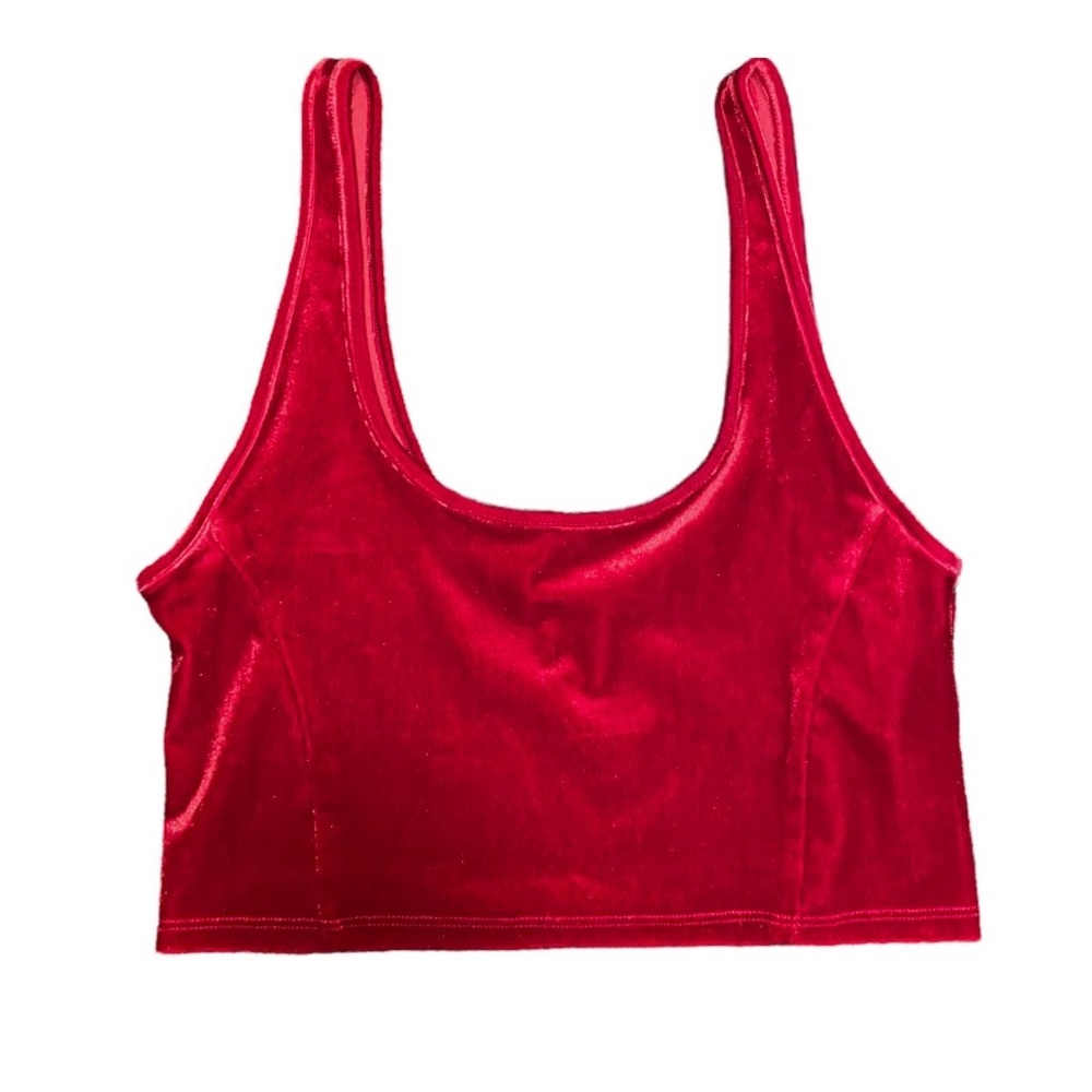 Red Velvet Crop Top